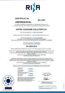 Certificat SA 8000 SA 1521